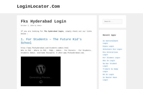 Fks Hyderabad Login - LoginLocator.Com