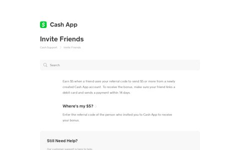 Invite Friends - Cash App