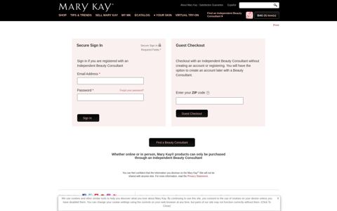 Buy Online with a Beauty Consultant - Mary Kay