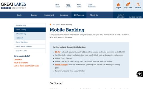 Mobile Banking | Great Lakes Credit Union