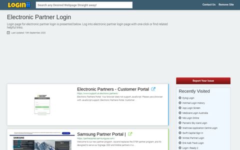 Electronic Partner Login - Loginii.com