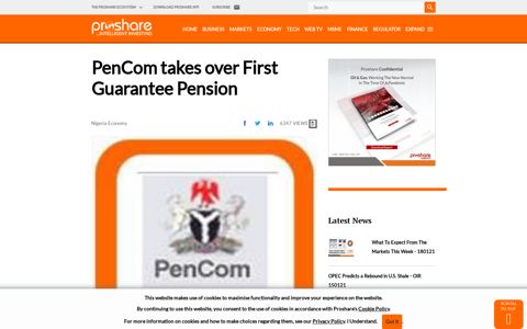 PenCom takes over First Guarantee Pension - Proshare Nigeria