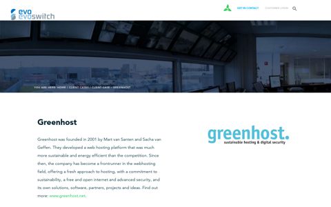 EvoSwitch client case Greenhost sustainable & secure hosting ...