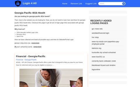 georgia pacific 401k hewitt - Official Login Page [100% Verified]