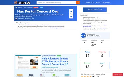 Has Portal Concord Org