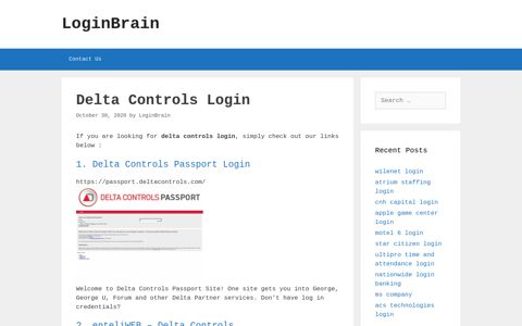 Delta Controls - Delta Controls Passport Login - LoginBrain