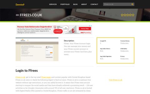 Welcome to Ffrees.co.uk - Login to Ffrees