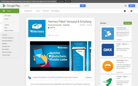 Hermes Paket Versand & Empfang - Apps on Google Play