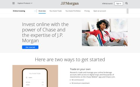 Start Investing Online Today with J.P. Morgan | Chase.com