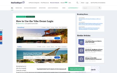 How to Use the Vrbo Owner Login - Hotel Tech Report