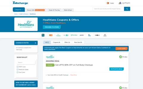 Healthians Coupons & Offers: Upto 80% OFF on Lab Tests ...