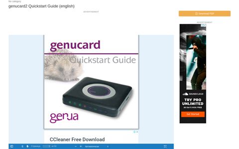 genucard2 Quickstart Guide (english) | Manualzz