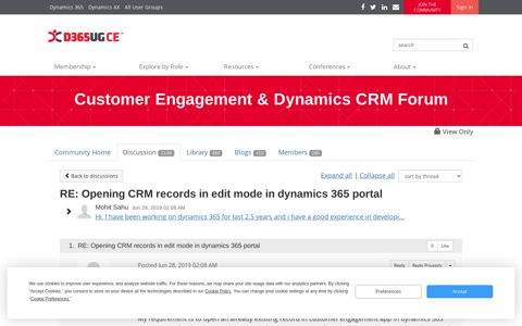 RE: Opening CRM records in edit mode in dynamics 365 portal