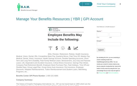 Manage Your Benefits Resources | YBR | GPI Account