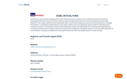 ESSEL Mutual Fund Direct Plans | Kuvera