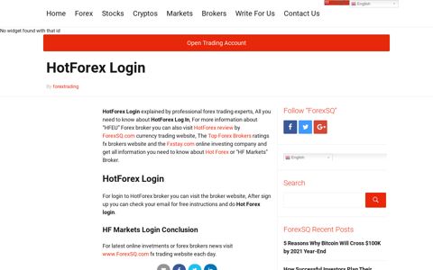 HotForex Login - ForexSQ
