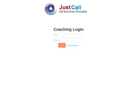 Coaching Login - JustCall