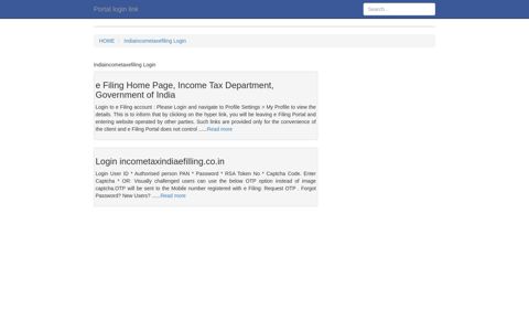 Indiaincometaxefiling Login | LOGINPLACE - Portal login link