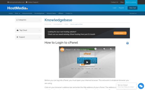 How to Login to cPanel - Knowledgebase - Host Media