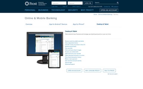 Frost Desktop & Tablet Banking | Frost - Frost Bank