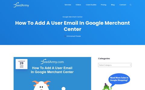 How To Add A User Email In Google Merchant Center ...