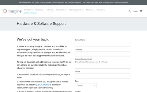 Hardware & Software Support | Imagine USA