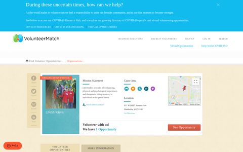 LifeStriders Volunteer Opportunities - VolunteerMatch