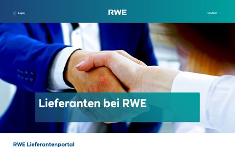 RWE Lieferantenportal