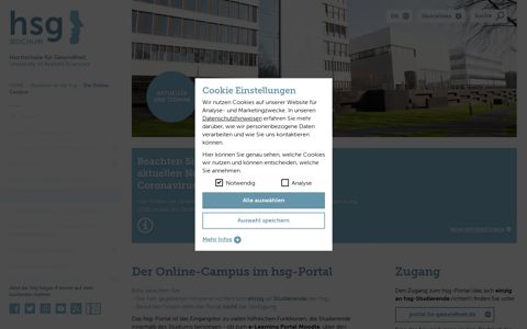 Der Online-Campus | Hochschule für Gesundheit