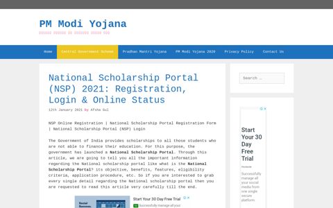National Scholarship Portal (NSP) 2020: Registration, Login ...