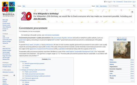 Government procurement - Wikipedia