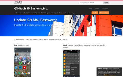 Update K-9 Mail Passwords - Hitachi ID