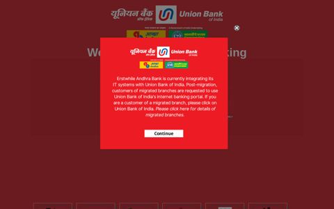 Union Bank of India: Internet Banking - Andhra Bank