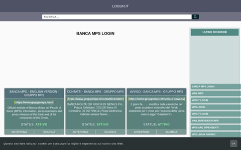 banca mps login - Panoramica generale di accesso ... - logun.it