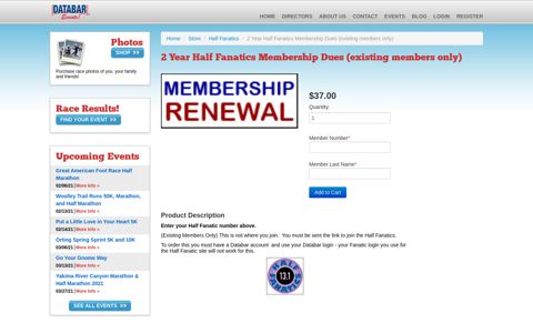 Store - 2 Year Half Fanatics Membership ... - Databar Events
