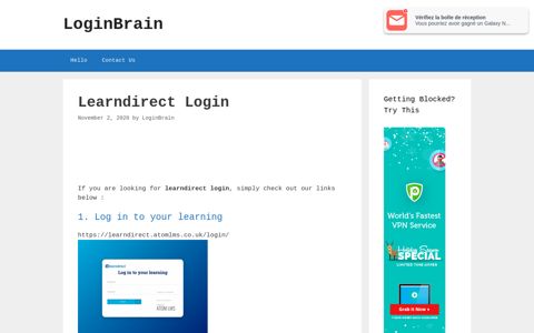 Learndirect - Log In To Your Learning - LoginBrain