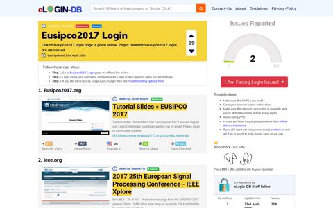 Eusipco2017 Login - штыефпкфь login 0 Views