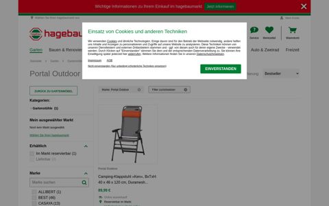 Portal Outdoor Gartenstühle online kaufen - hagebau.de