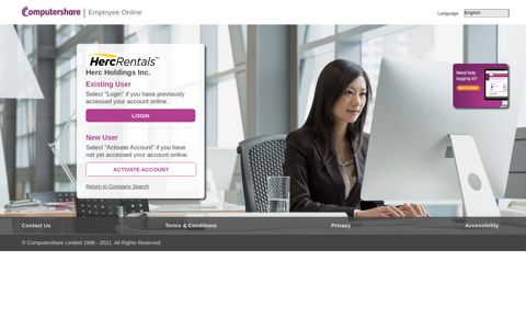 Herc Holdings Inc. - Computershare - Employee Portal