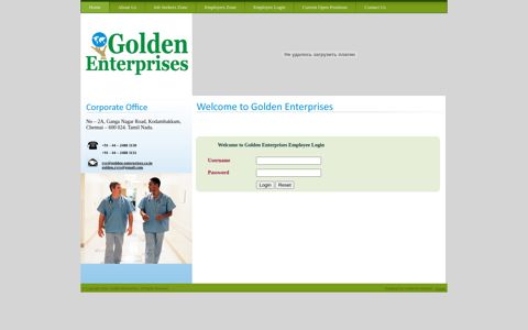 Employee Login - Golden Enterprises