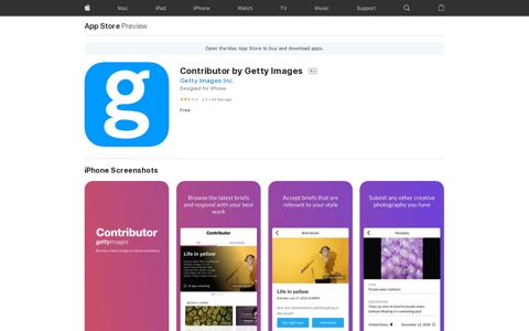 ‎Contributor by Getty Images on the App Store