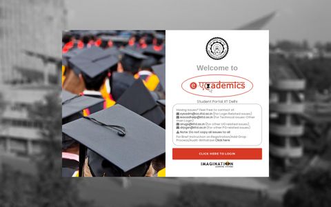Student Portal, IIT Delhi - eAcademics