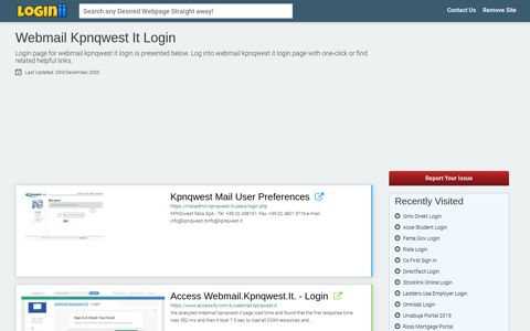 Webmail Kpnqwest It Login - Loginii.com