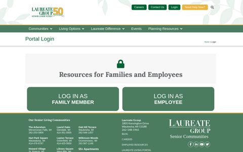 Laureate Group Login Page - Private Portals