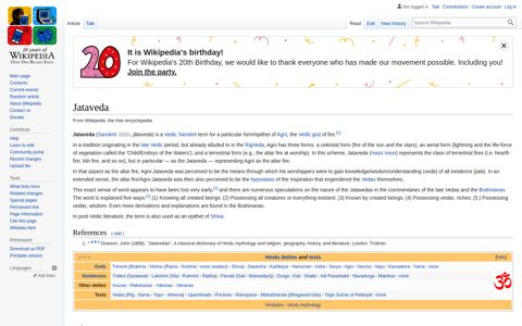 Jataveda - Wikipedia