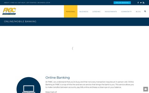 Online/Mobile Banking - FNBC