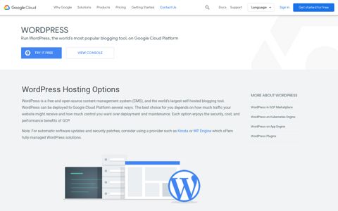 WordPress Cloud Hosting | Google Cloud