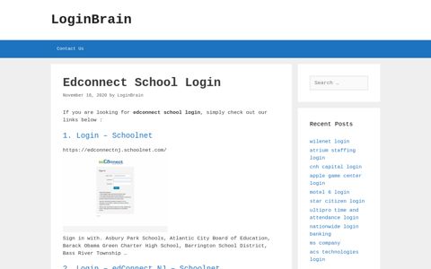Edconnect School Login - Schoolnet - LoginBrain