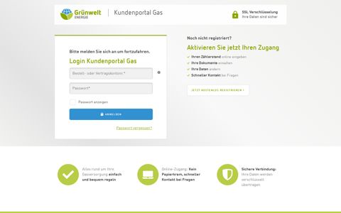 Login Kundenportal Gas - gas.de