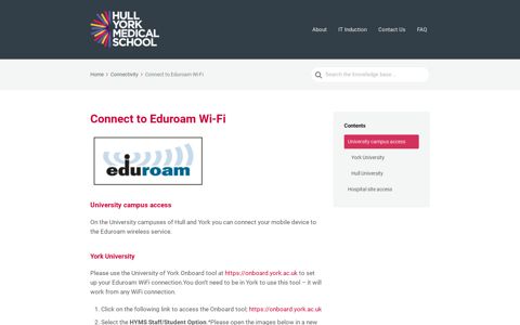 Connect to Eduroam Wi-Fi – HowTo… The HYMS help site